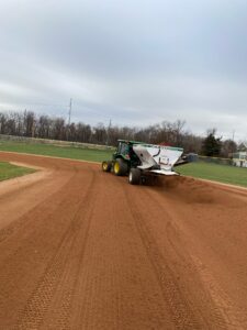 windview athletic fields seeding and laying dirt
